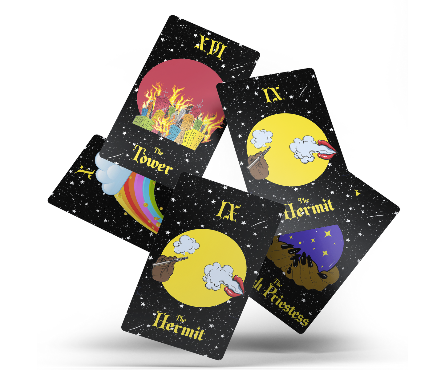 MYSTIC TAROT DECK ( REGULAR TAROT SIZE )